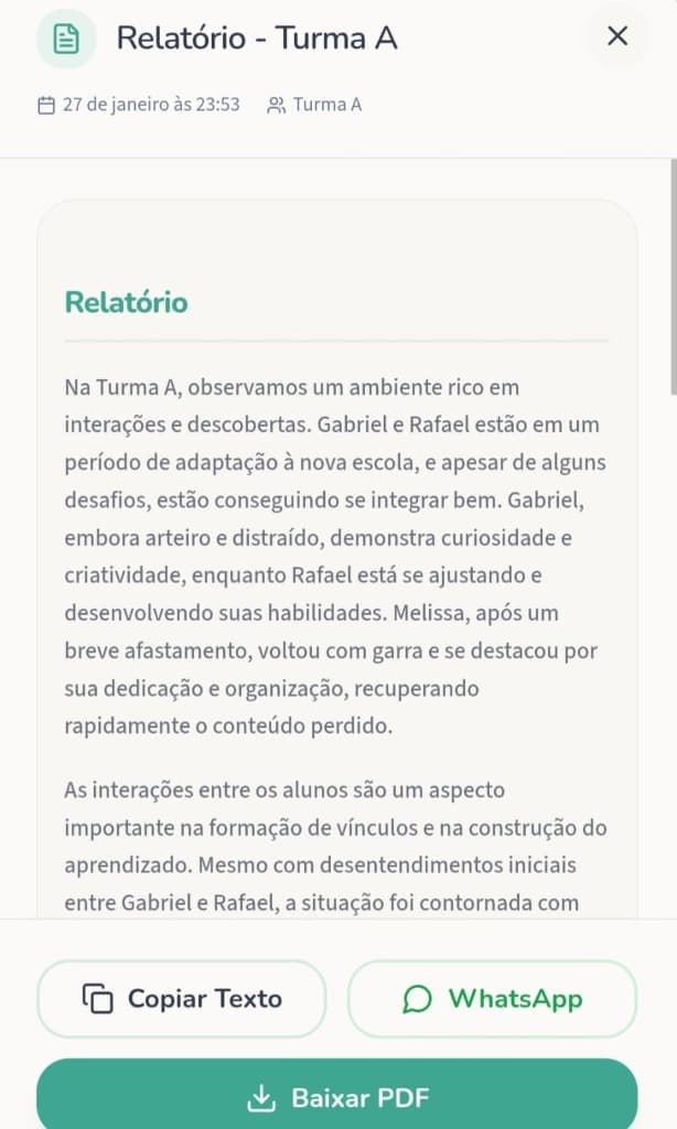 Exemplo de Relatório 3